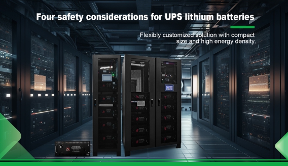 Buatlah empat pertimbangan keselamatan untuk baterai litium UPS