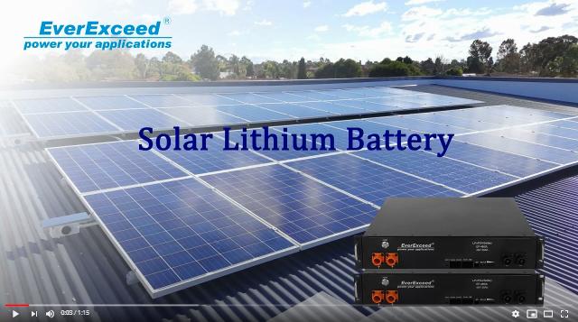 Baterai Lithium Surya EverExceed untuk penyimpanan energi
