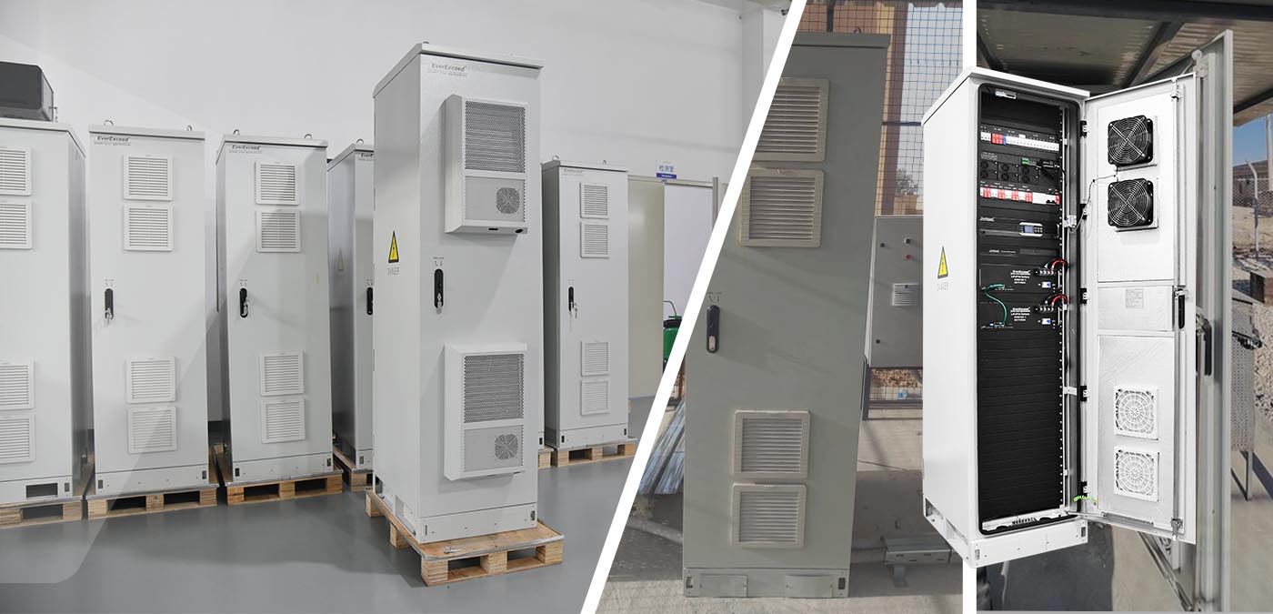 Sistem penyearah telekomunikasi seri ESB 48V200A dipasang untuk proyek stasiun pangkalan telekomunikasi