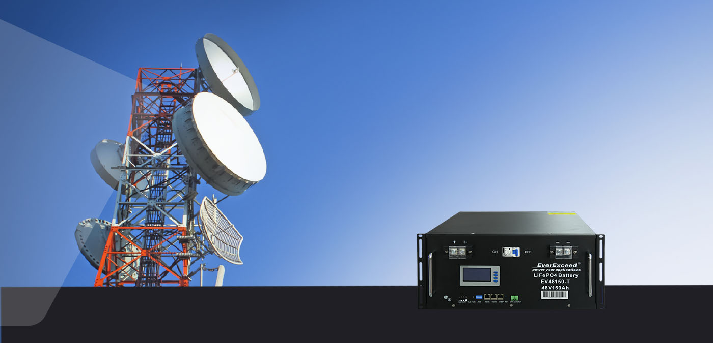 Baterai LiFePO4 Telekomunikasi 48V 150Ah