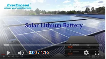 Baterai Lithium Surya EverExceed untuk penyimpanan energi
