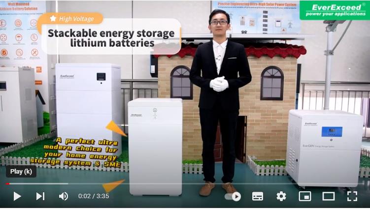 Baterai lithium penyimpanan energi Stackable Tegangan Tinggi