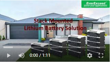 Baterai Lithium yang Dipasang di EverExceed Stack
